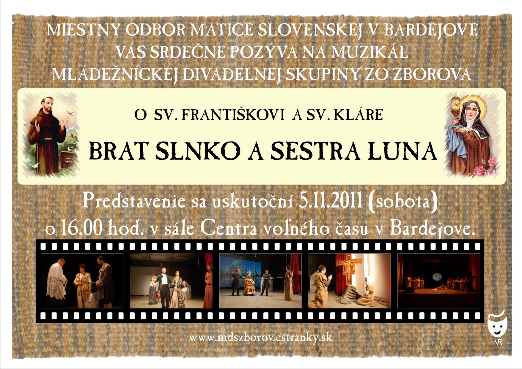 Muzikl o ivote sv. Frantika a sv. Klry v Zborove